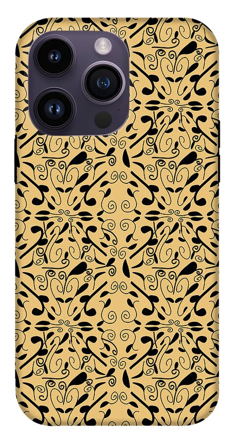 Leaf and Vine on Light Orange - Phone Case