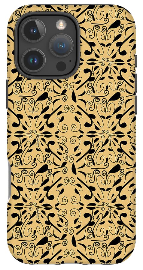 Leaf and Vine on Light Orange - Phone Case