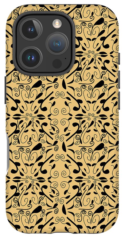 Leaf and Vine on Light Orange - Phone Case