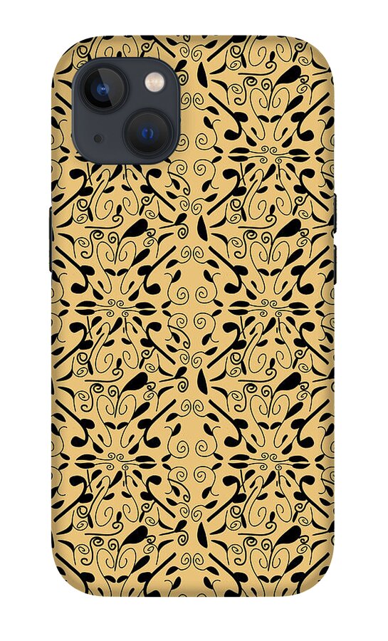 Leaf and Vine on Light Orange - Phone Case