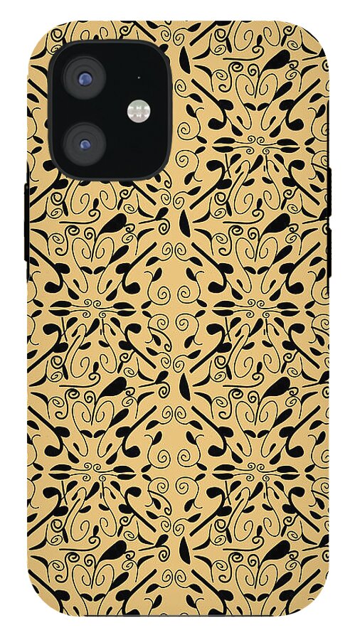 Leaf and Vine on Light Orange - Phone Case