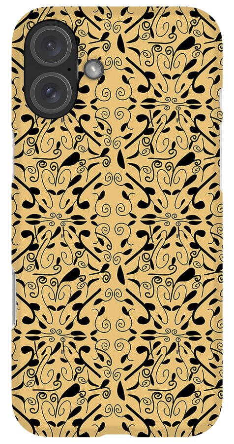 Leaf and Vine on Light Orange - Phone Case