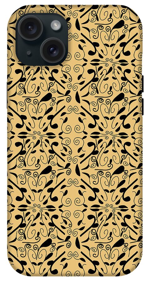 Leaf and Vine on Light Orange - Phone Case
