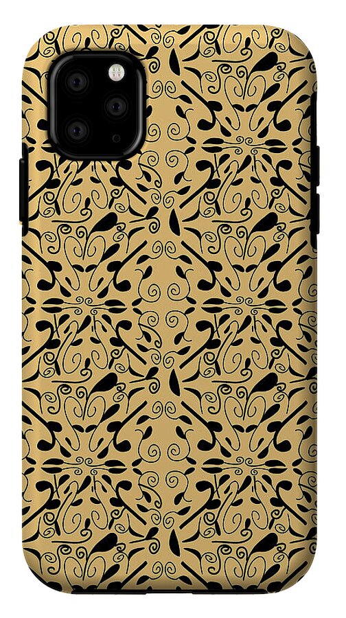 Leaf and Vine on Light Orange - Phone Case