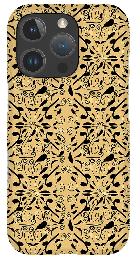 Leaf and Vine on Light Orange - Phone Case
