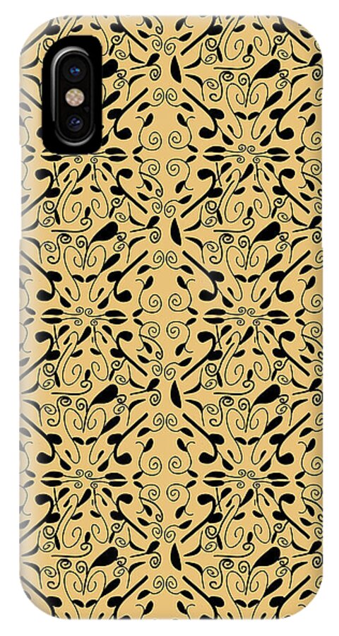 Leaf and Vine on Light Orange - Phone Case