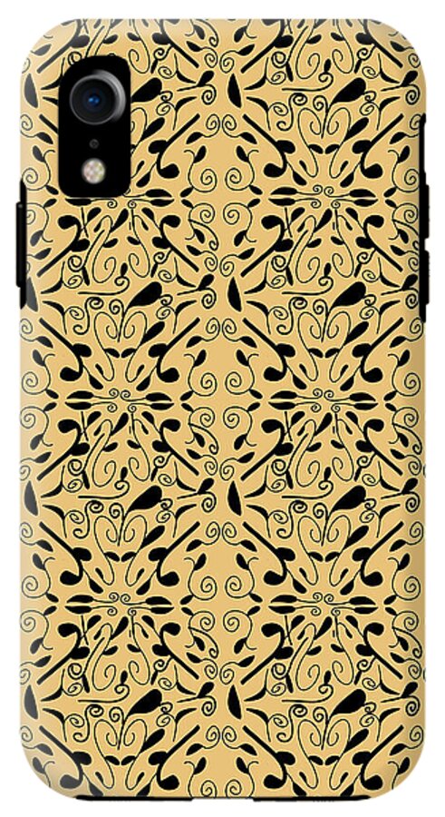 Leaf and Vine on Light Orange - Phone Case