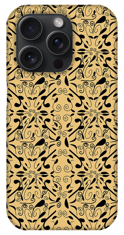 Leaf and Vine on Light Orange - Phone Case