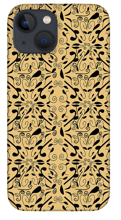 Leaf and Vine on Light Orange - Phone Case