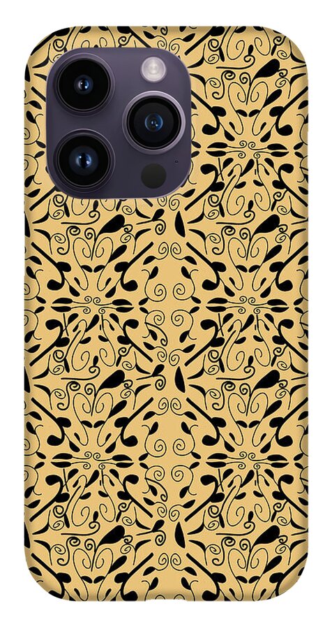 Leaf and Vine on Light Orange - Phone Case