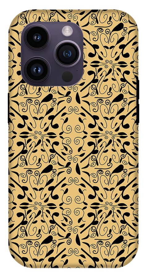 Leaf and Vine on Light Orange - Phone Case