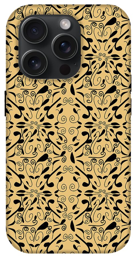 Leaf and Vine on Light Orange - Phone Case