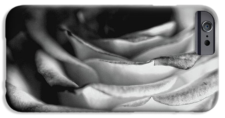 Light Black and White Rose - Phone Case