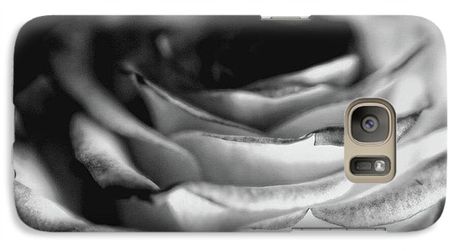 Light Black and White Rose - Phone Case