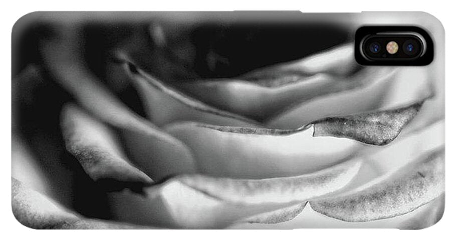 Light Black and White Rose - Phone Case