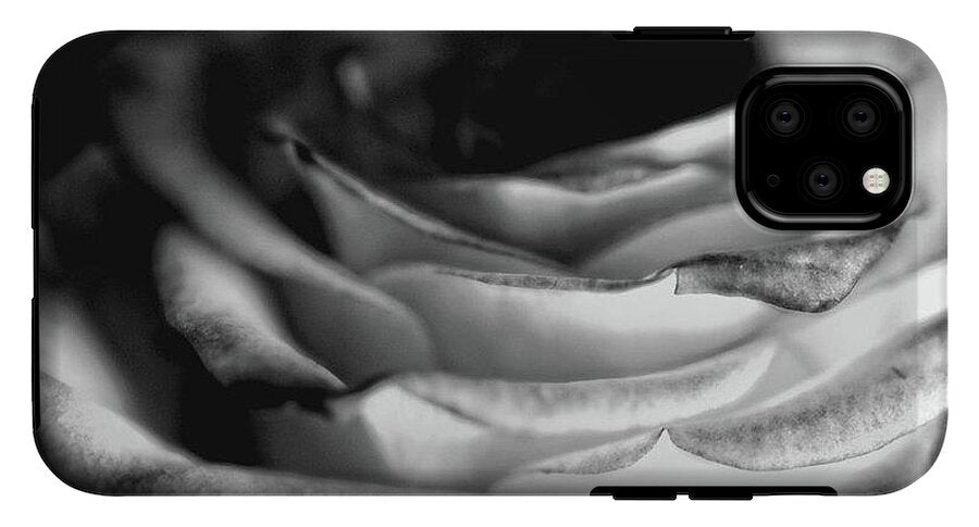 Light Black and White Rose - Phone Case