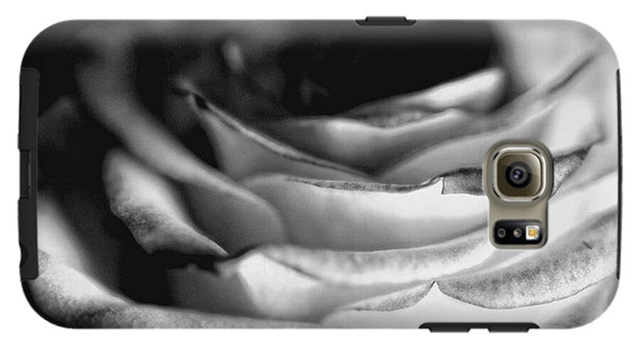 Light Black and White Rose - Phone Case