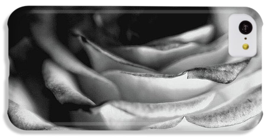Light Black and White Rose - Phone Case
