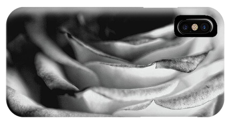 Light Black and White Rose - Phone Case
