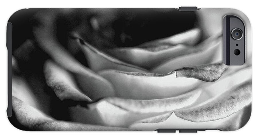 Light Black and White Rose - Phone Case
