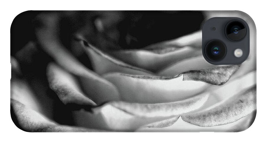 Light Black and White Rose - Phone Case