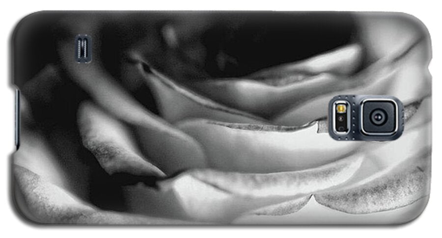 Light Black and White Rose - Phone Case