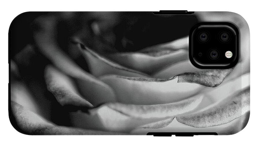 Light Black and White Rose - Phone Case