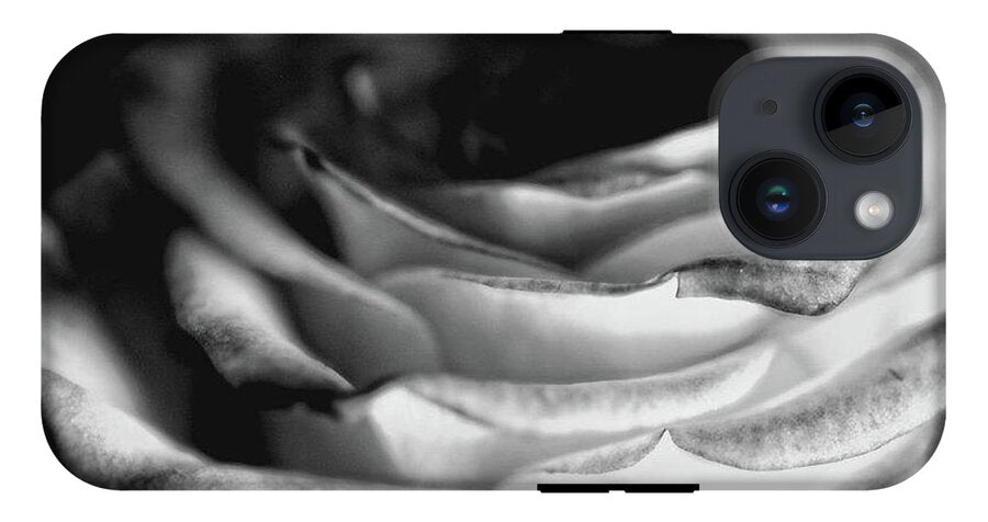 Light Black and White Rose - Phone Case