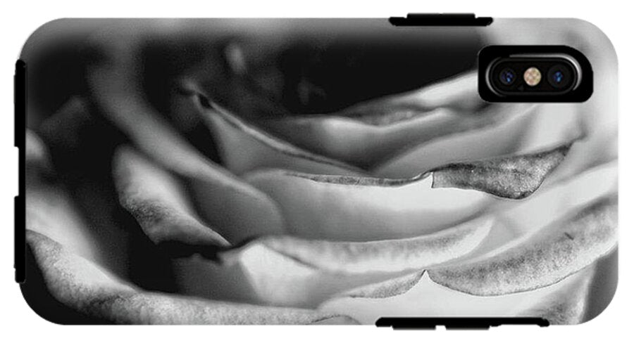 Light Black and White Rose - Phone Case