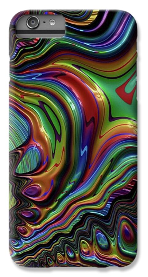 Liquid Rainbow Fractal 24 - Phone Case