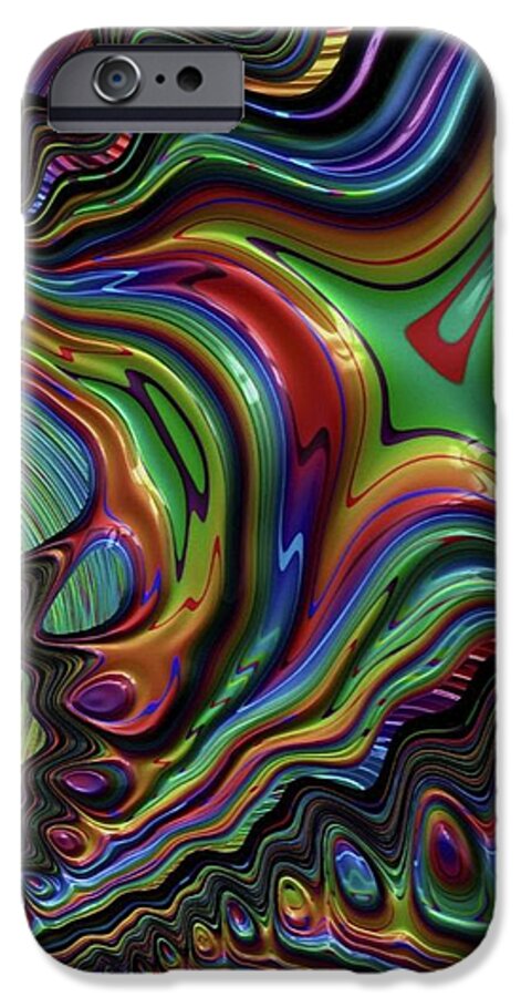 Liquid Rainbow Fractal 24 - Phone Case
