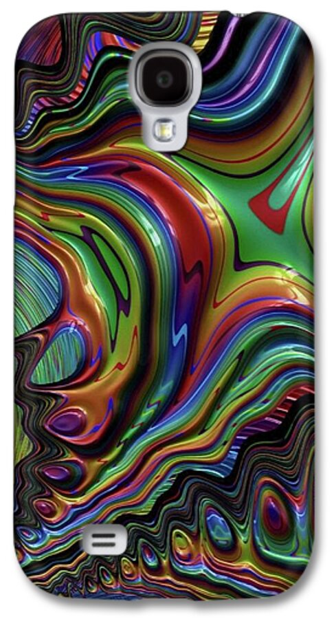 Liquid Rainbow Fractal 24 - Phone Case