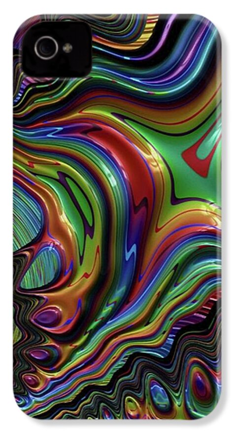 Liquid Rainbow Fractal 24 - Phone Case