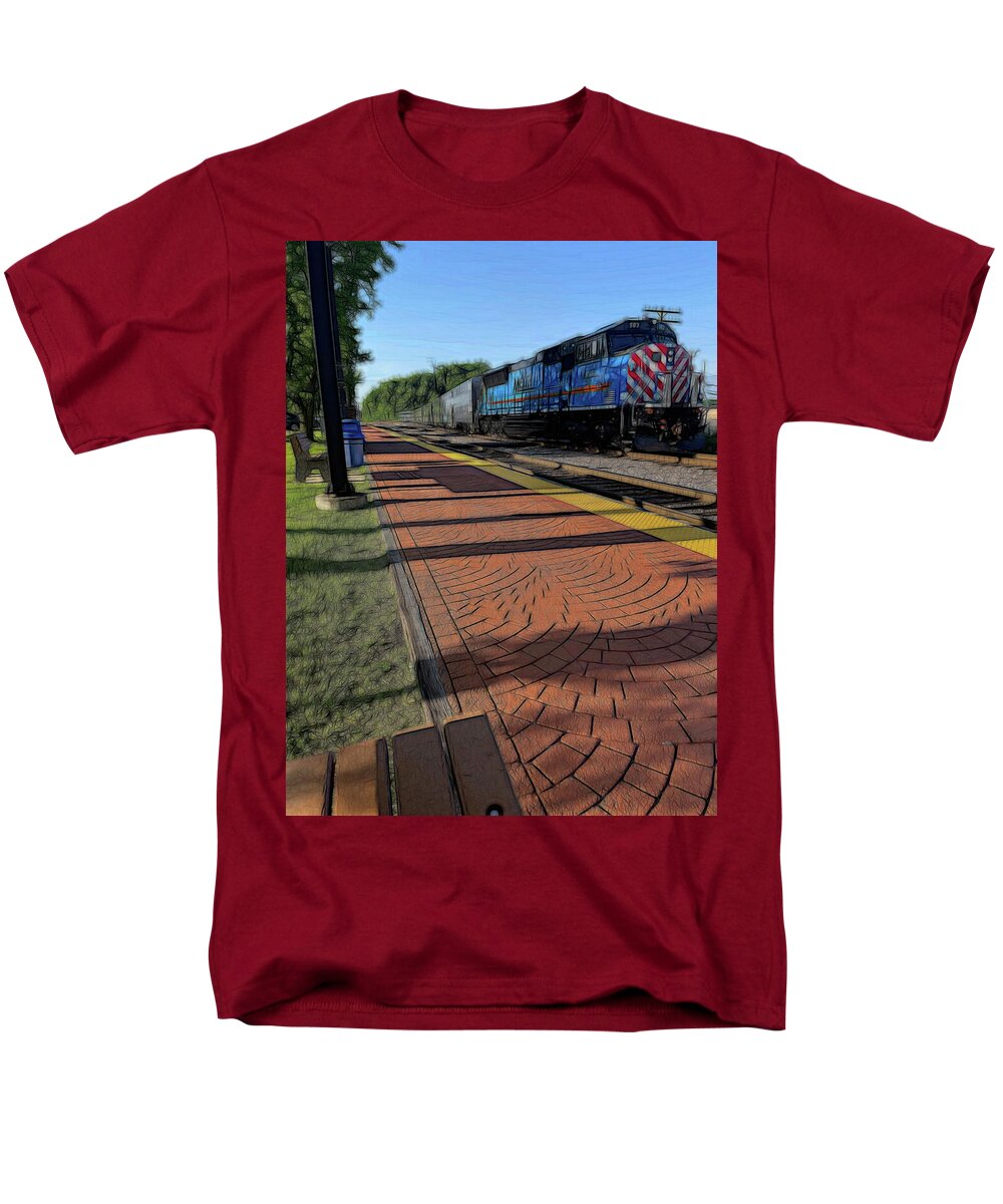 Local Train Fox Lake - Men's T-Shirt (Regular Fit)