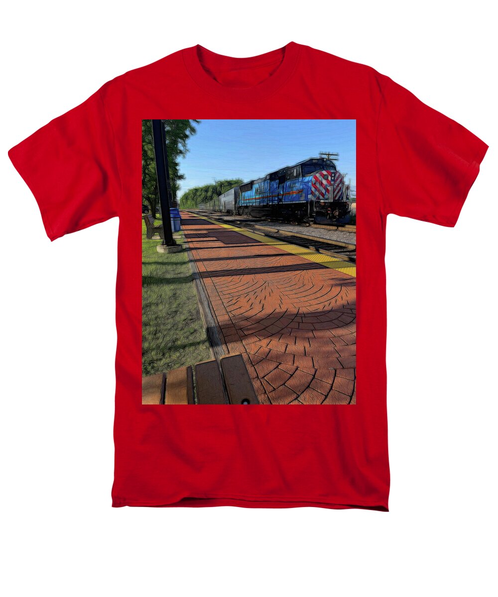 Local Train Fox Lake - Men's T-Shirt (Regular Fit)