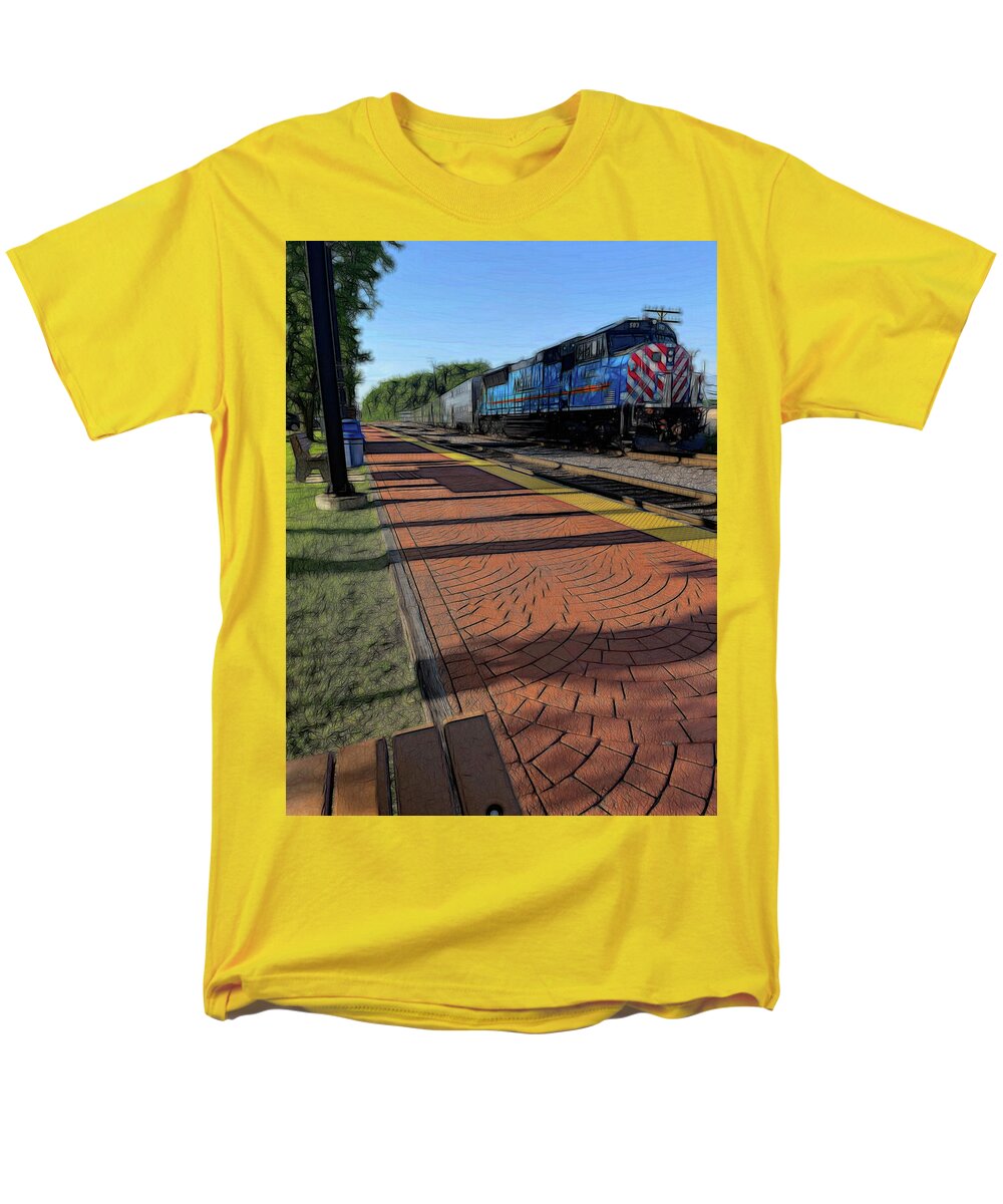 Local Train Fox Lake - Men's T-Shirt (Regular Fit)