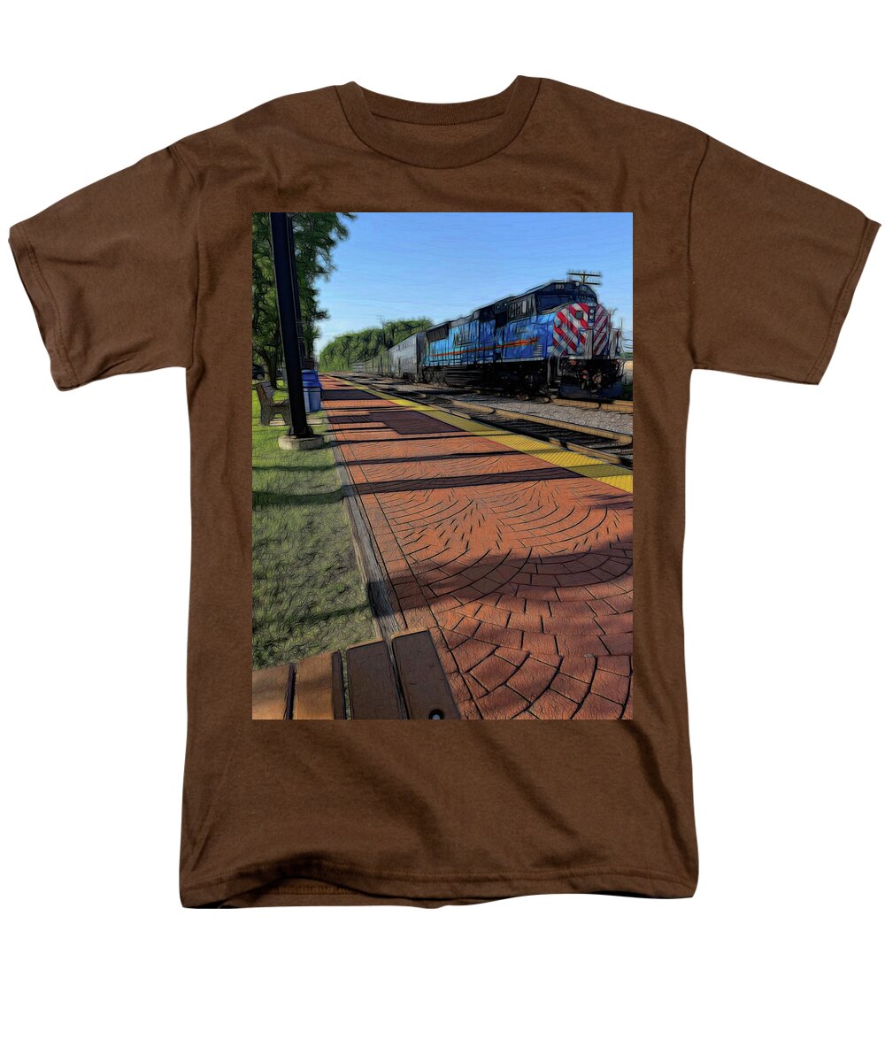 Local Train Fox Lake - Men's T-Shirt (Regular Fit)
