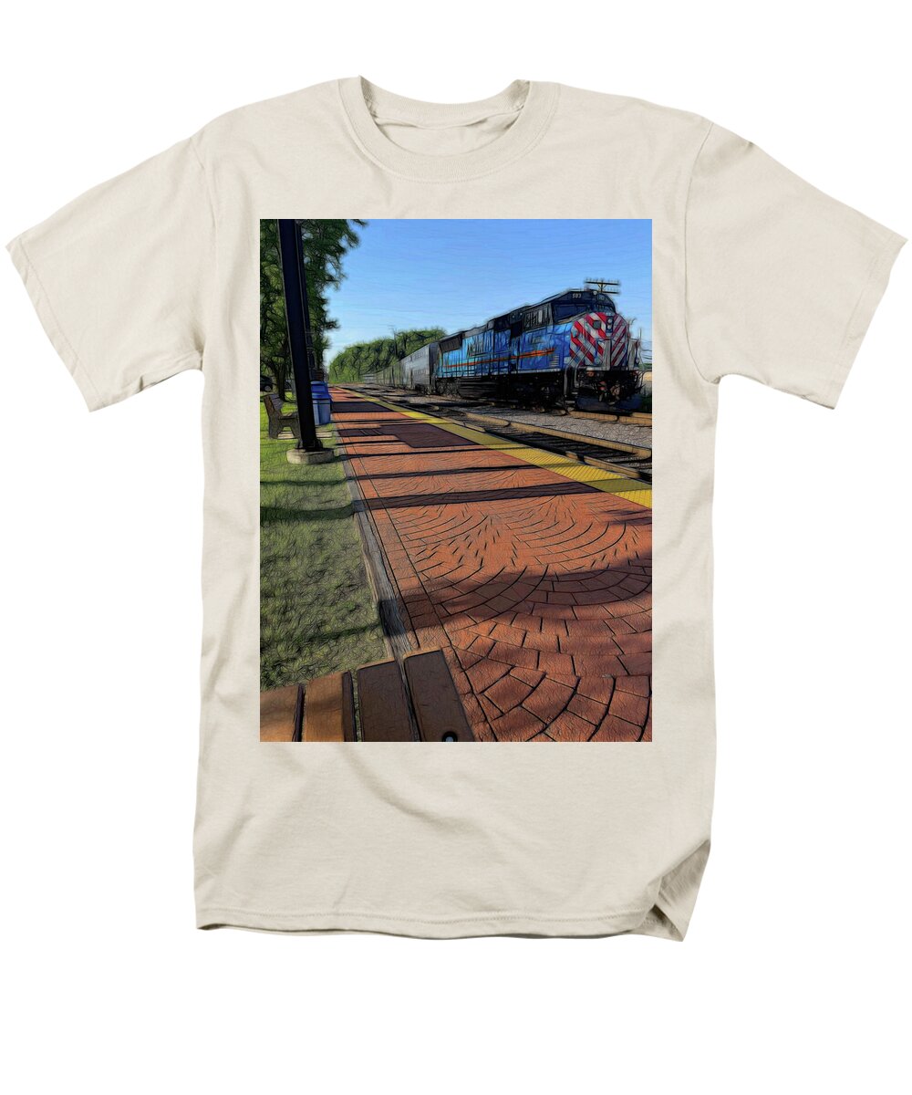 Local Train Fox Lake - Men's T-Shirt (Regular Fit)