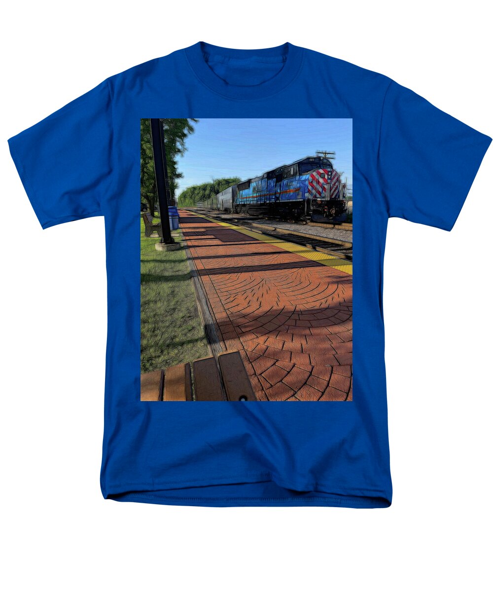 Local Train Fox Lake - Men's T-Shirt (Regular Fit)