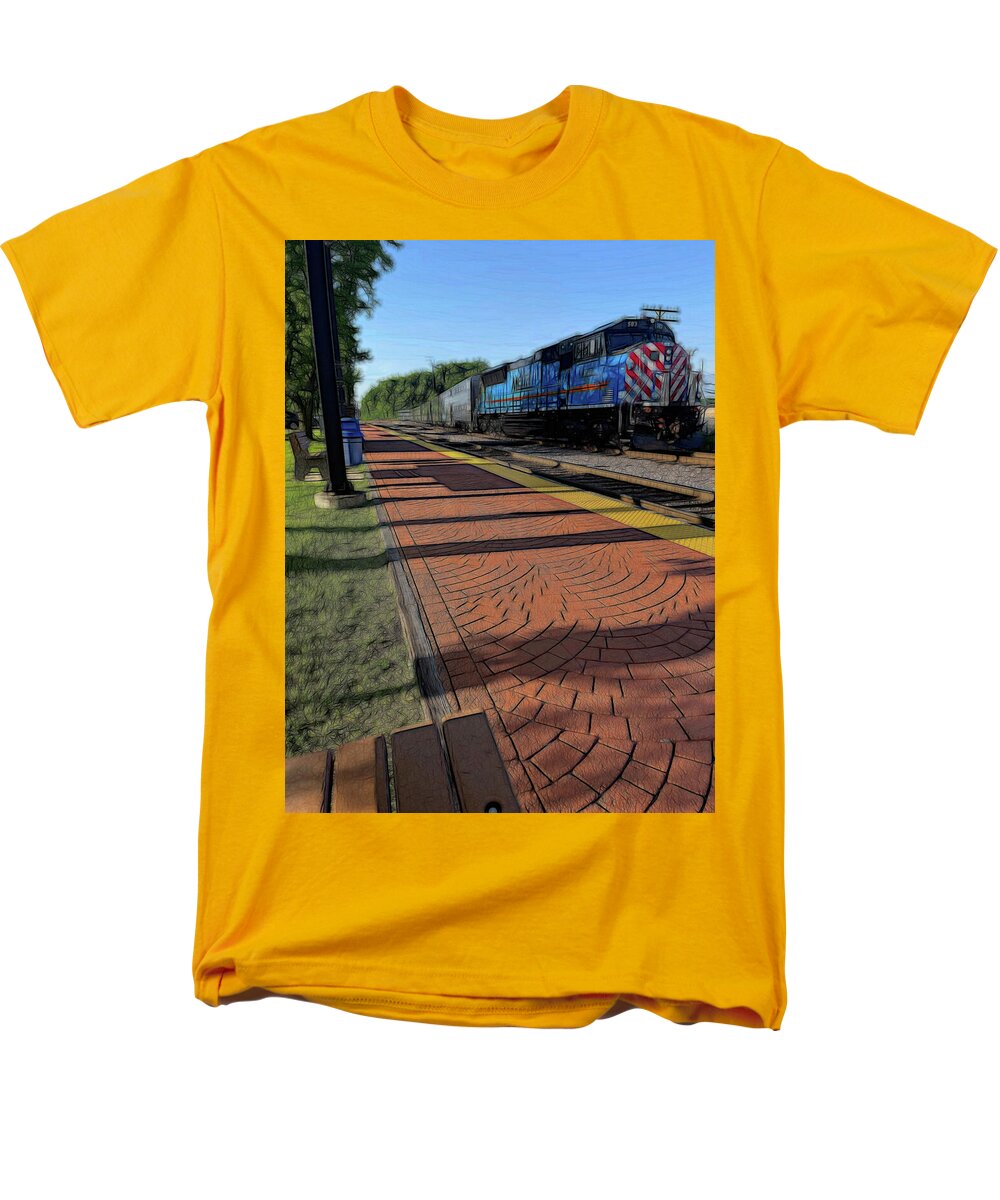 Local Train Fox Lake - Men's T-Shirt (Regular Fit)