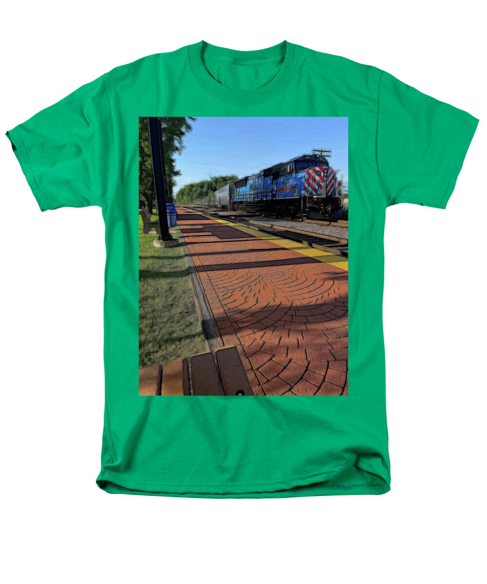 Local Train Fox Lake - Men's T-Shirt (Regular Fit)