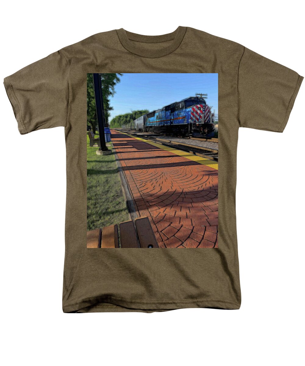 Local Train Fox Lake - Men's T-Shirt (Regular Fit)