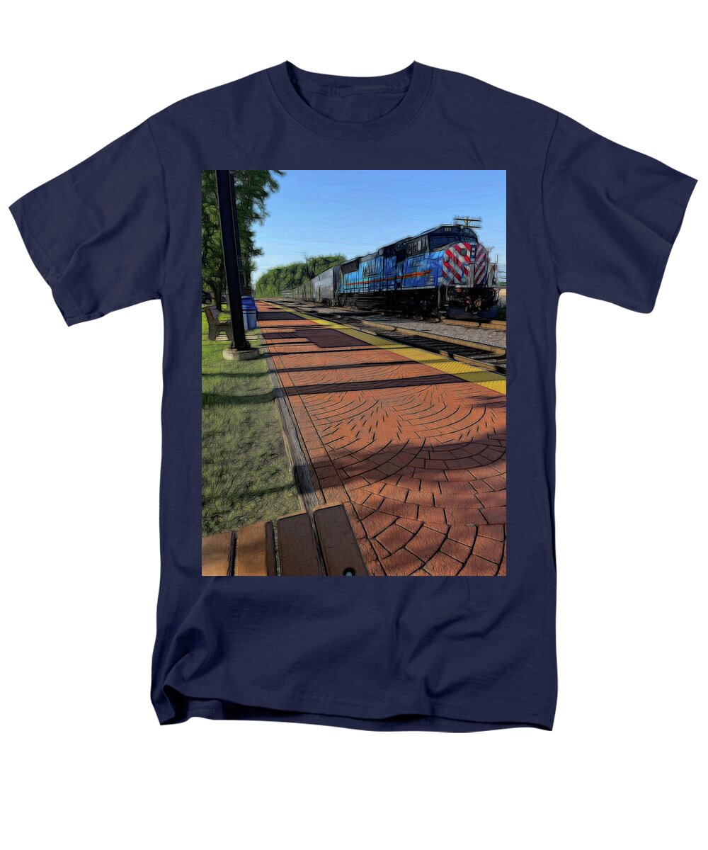 Local Train Fox Lake - Men's T-Shirt (Regular Fit)