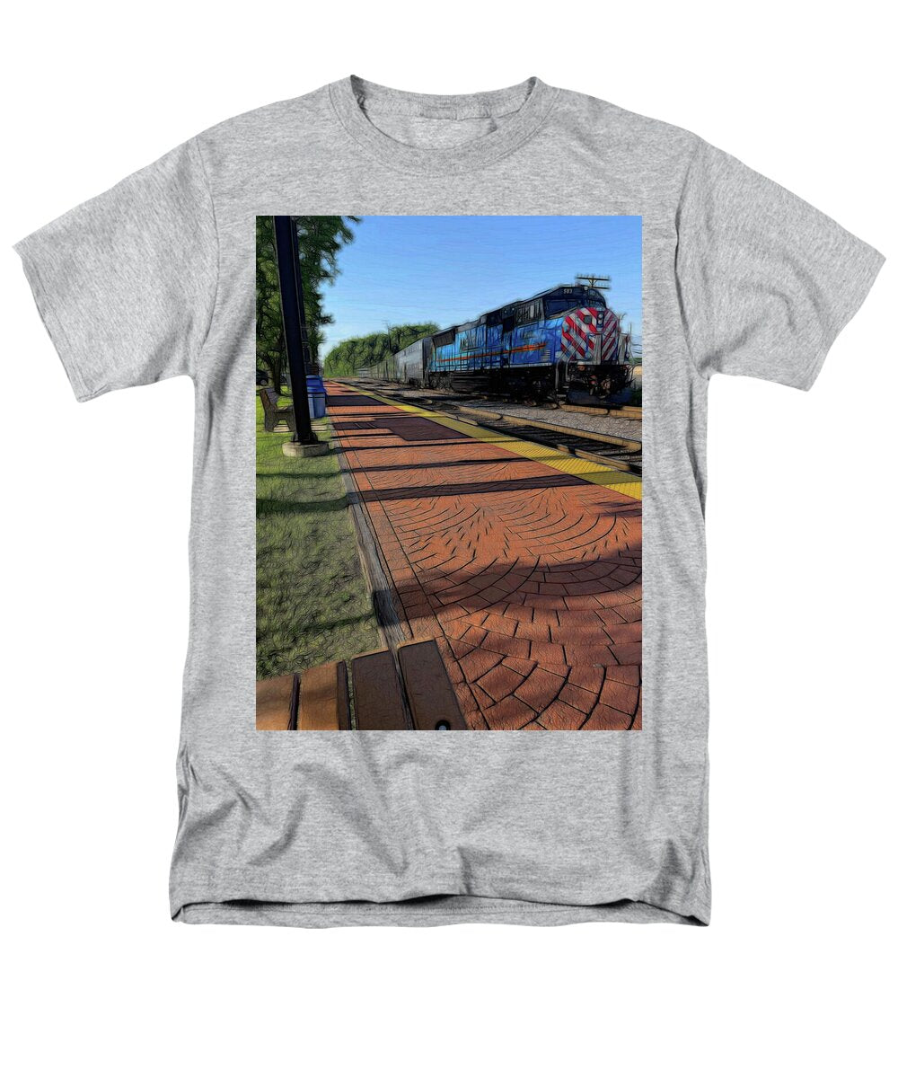 Local Train Fox Lake - Men's T-Shirt (Regular Fit)