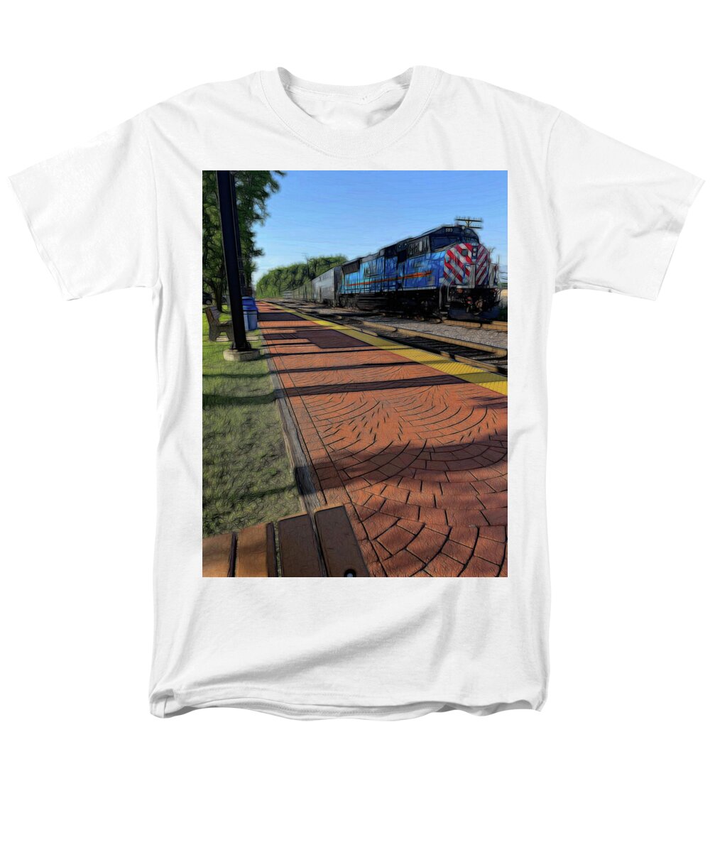 Local Train Fox Lake - Men's T-Shirt (Regular Fit)