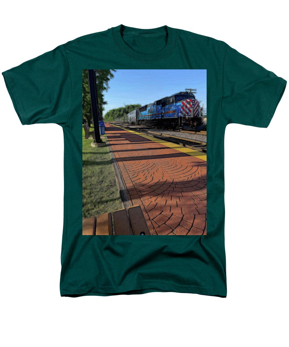 Local Train Fox Lake - Men's T-Shirt (Regular Fit)