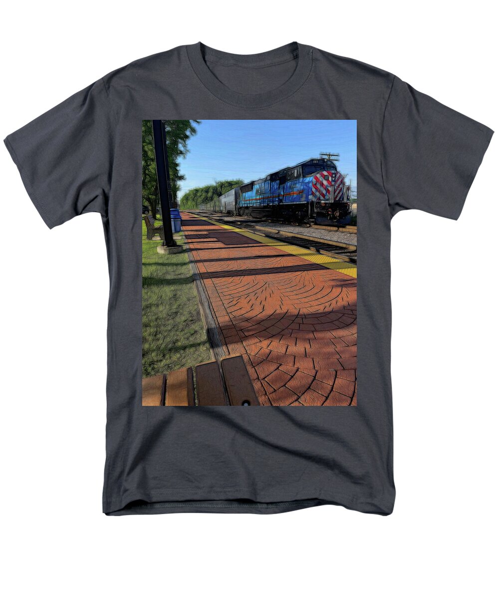 Local Train Fox Lake - Men's T-Shirt (Regular Fit)