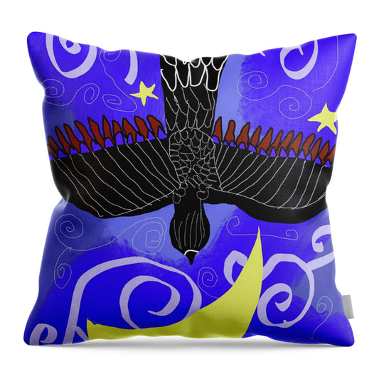 Night Hawk - Throw Pillow