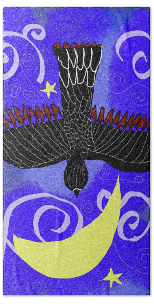 Night Hawk - Beach Towel