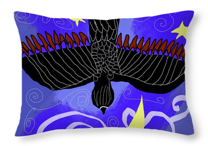 Night Hawk - Throw Pillow